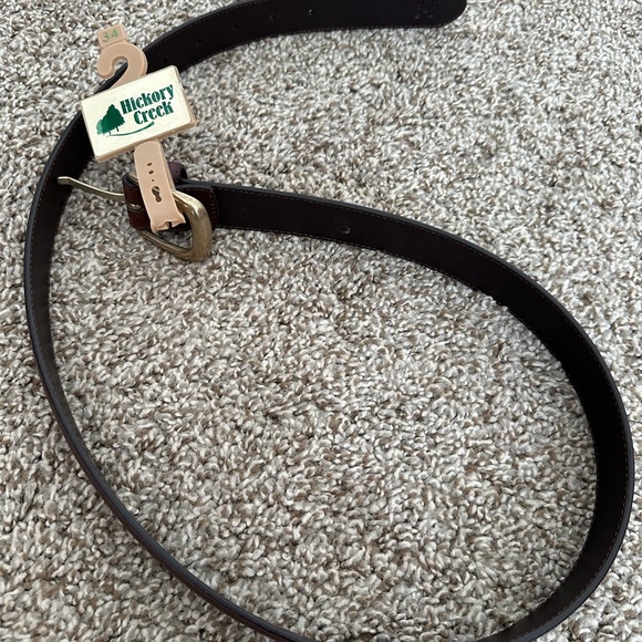 Mens hickory creek belt- dark brown- size 34 new - Picture 2 of 2